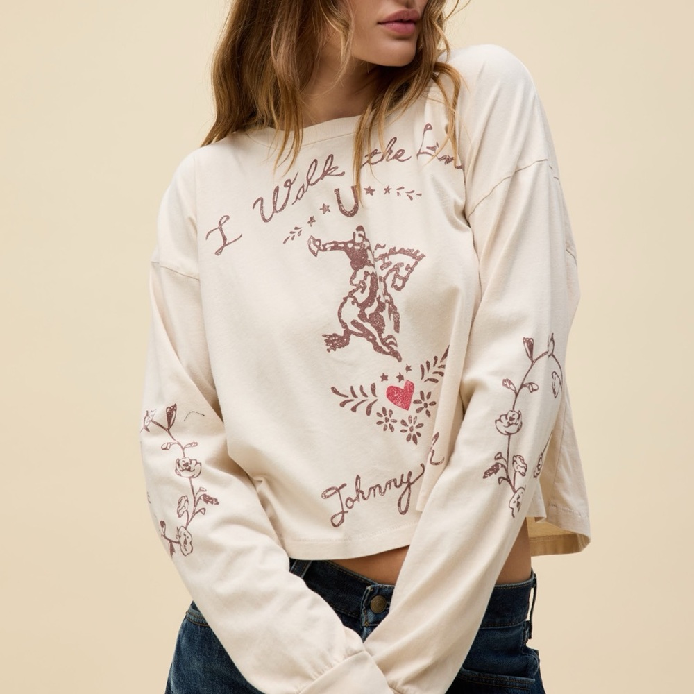 NWT Daydreamer Johnny Cash Meet and Greet Longsleeve Tee